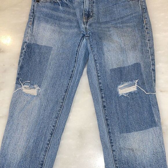Gap Denim Girlfriend Distressed Ankle Jeans - Picture 8 of 14